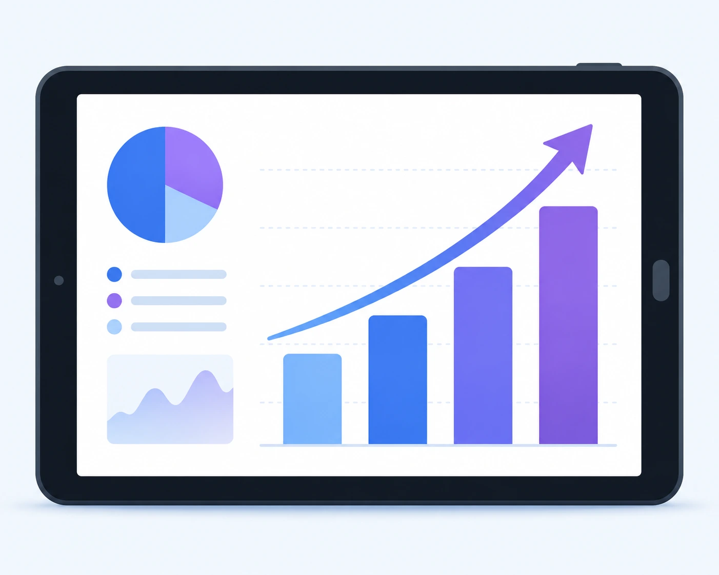 Illustration of social media insights and analytics tracking